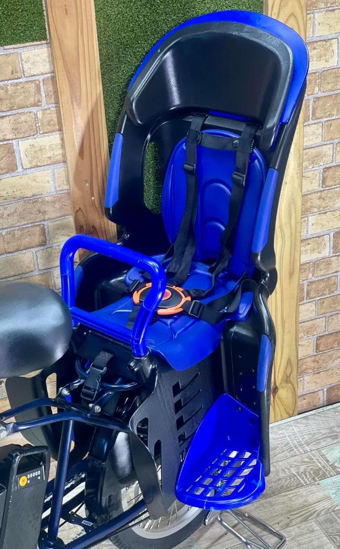 ネイビー 大容量 パナソニック 子供乗せ電動アシスト自転車 H3204