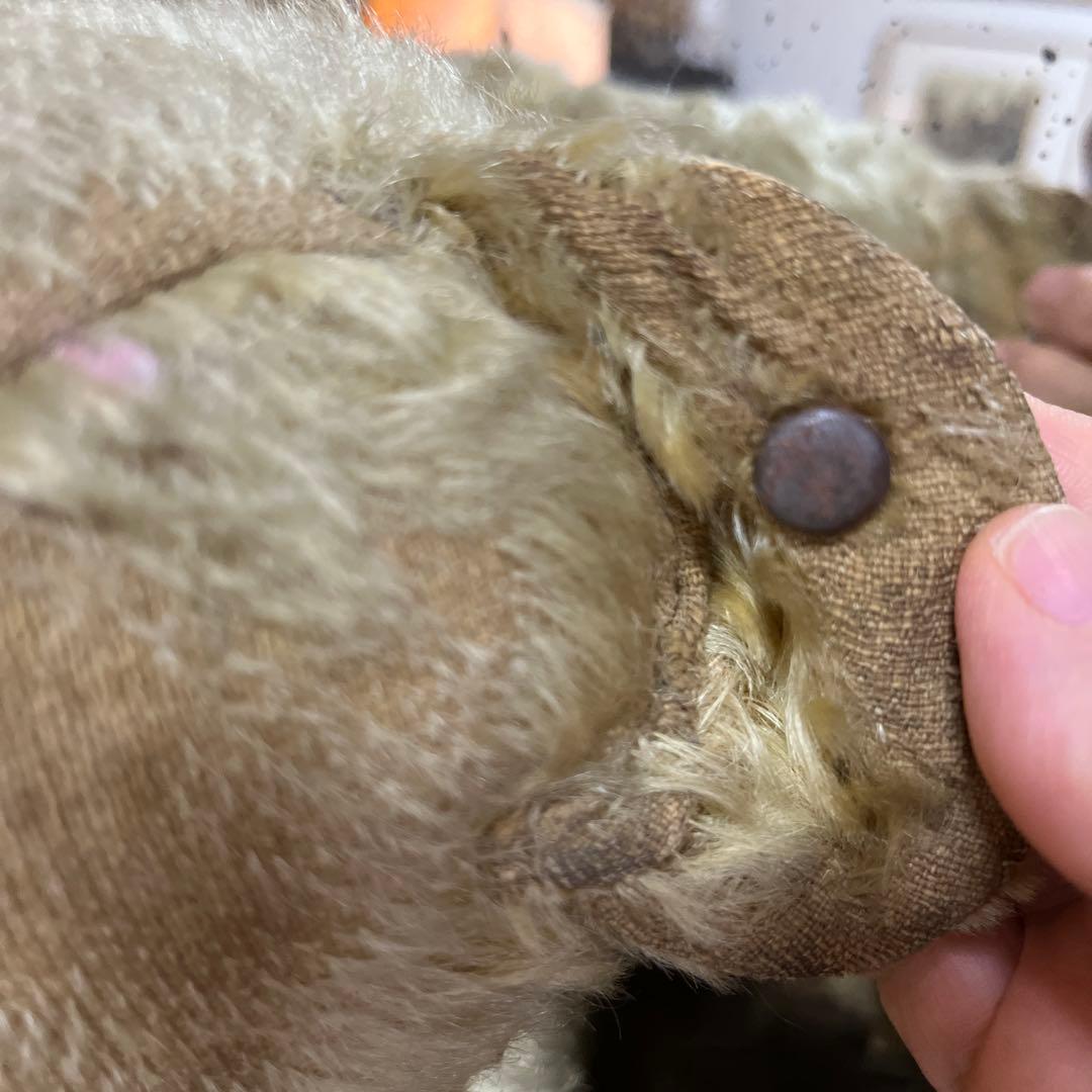 ちっち　アンティーク　メリーソートテディベア　希少ボタン付き