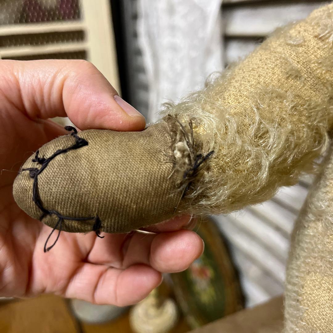 ちっち　アンティーク　メリーソートテディベア　希少ボタン付き