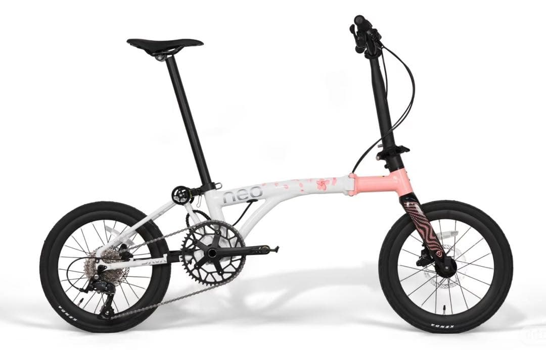 日本桜限定モデル アルミ合金製Brompton同系 16インチ折りたたみ自転車