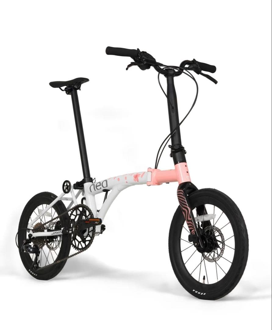 日本桜限定モデル アルミ合金製Brompton同系 16インチ折りたたみ自転車