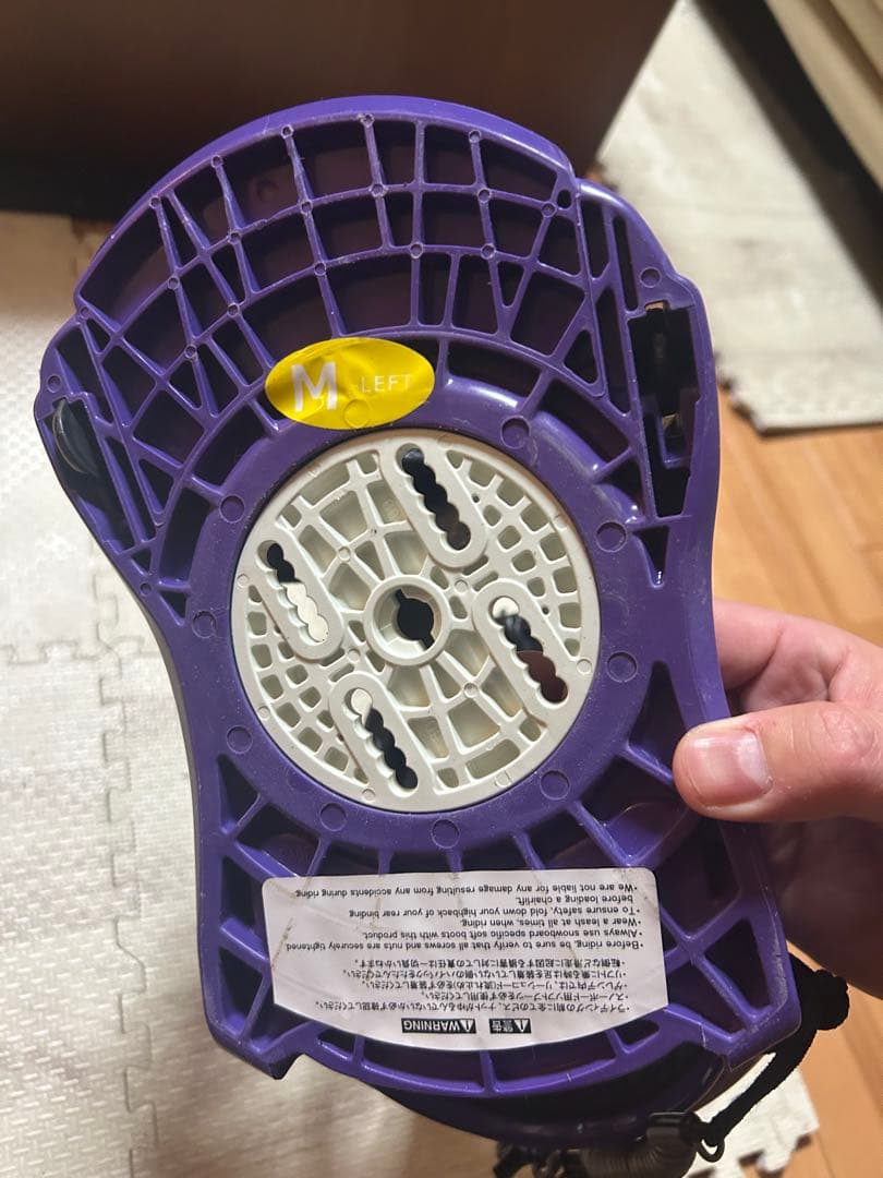 FLUX スノーボード ビンディング 紫　M