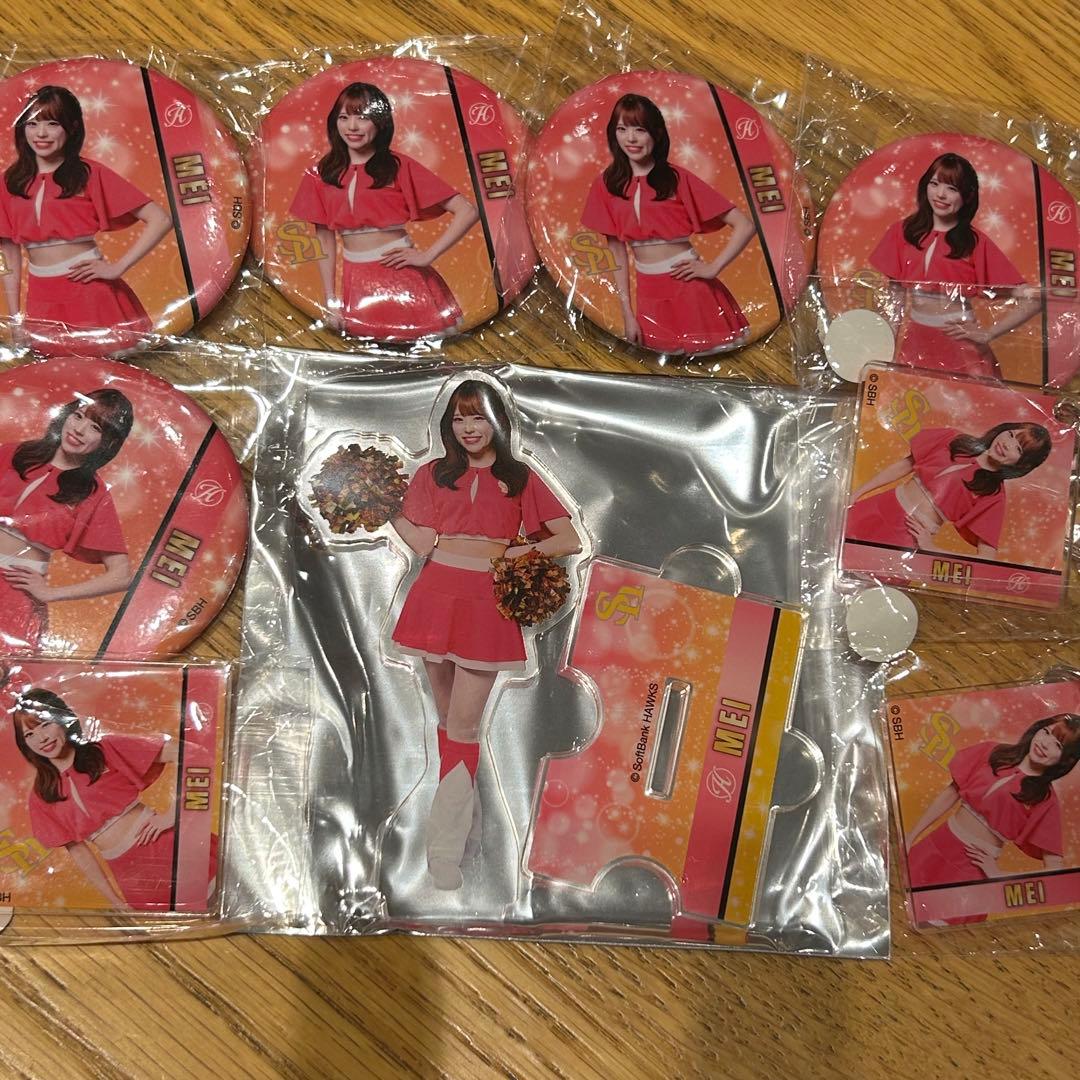 若鷹ガチャ ハニーズ MEI アクリルスタンド 缶バッジ アクキー セット