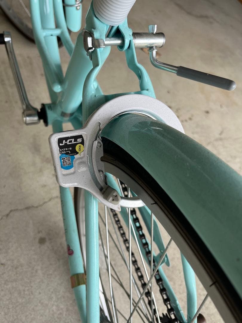 【未使用同等／直接引取】22インチ 子供用自転車 バレンタイン2 ミントブルー