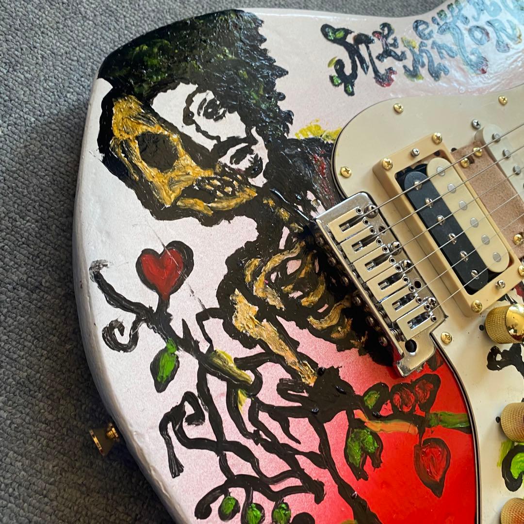 ジミヘンドリックスサイケペイントストラトキャスター！奇抜なデザインコンポーネント