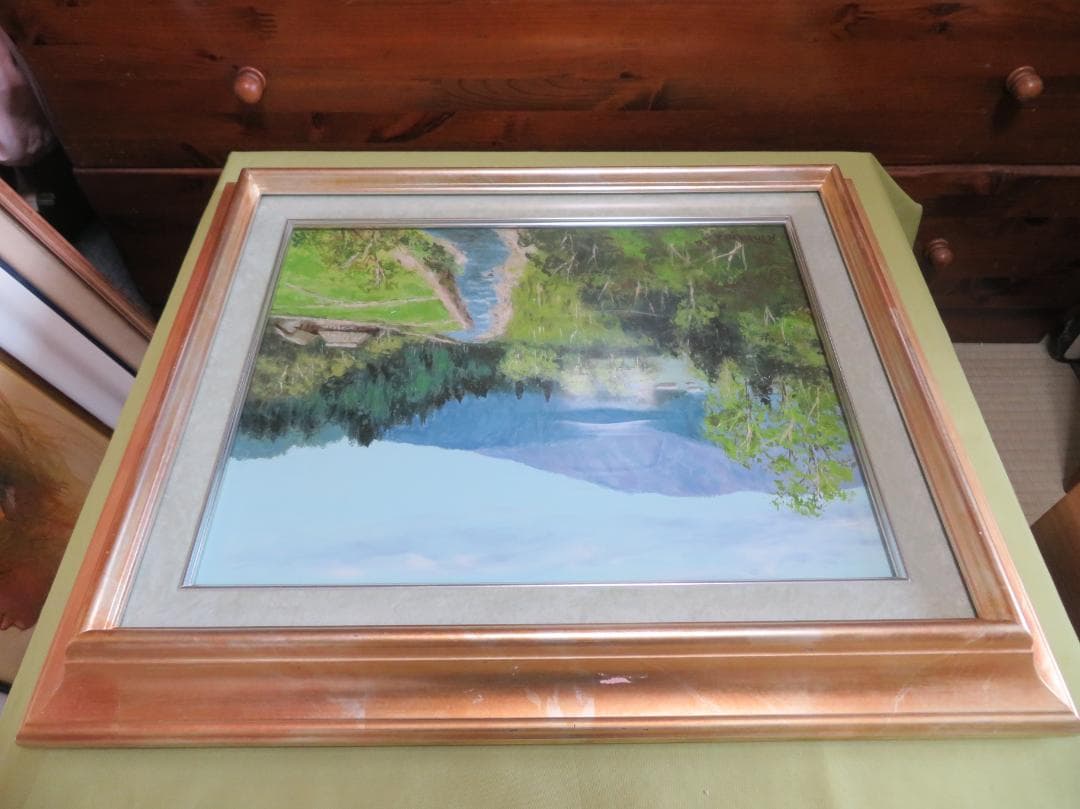 ◆　大山功　「美濃路」　油彩　F6号　應美会会員　 ◆