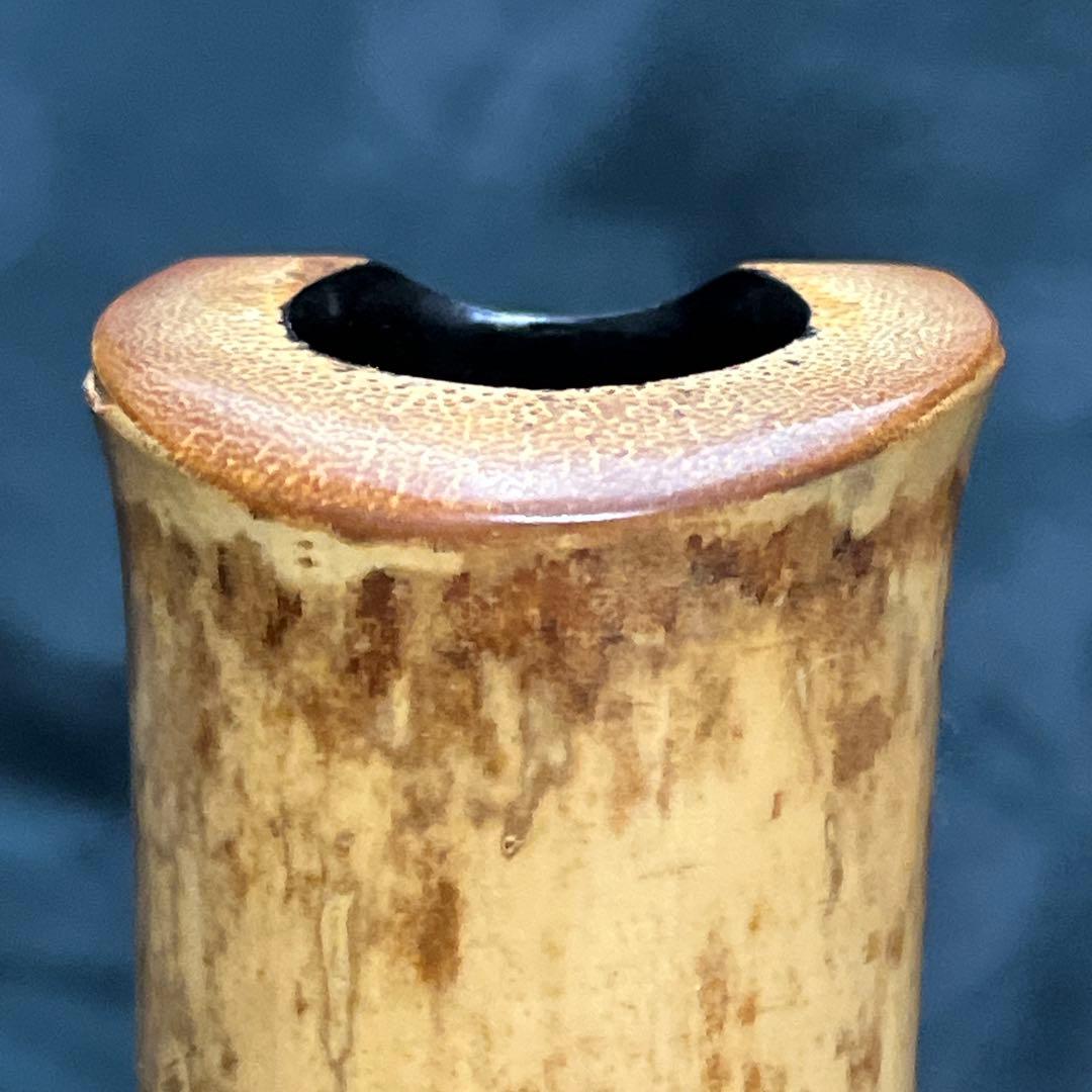 尺八 琴古流 在銘 中継ぎ緩み無し ２尺管 中継ぎ籐巻き銀三線 音出し確認済