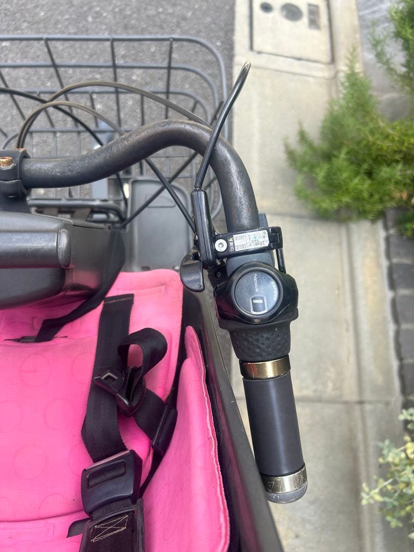 電動自転車 bikke2 ダークグレー 3人乗り対応