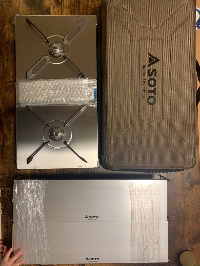 SOTO レギュレーター2バーナー GRID ST-526 ケース&テーブル付き