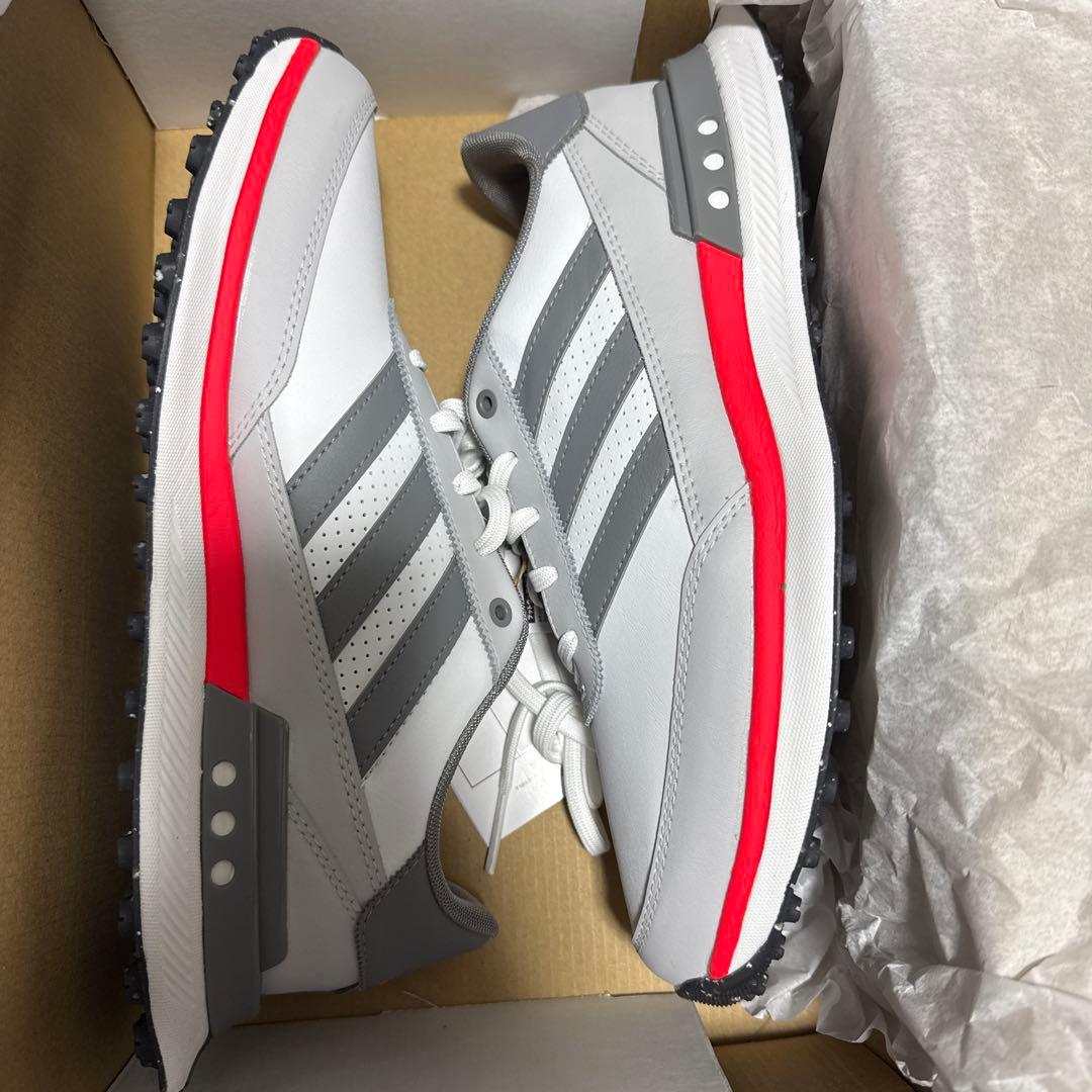adidas ゴルフシューズ ホワイト/グレー/レッド