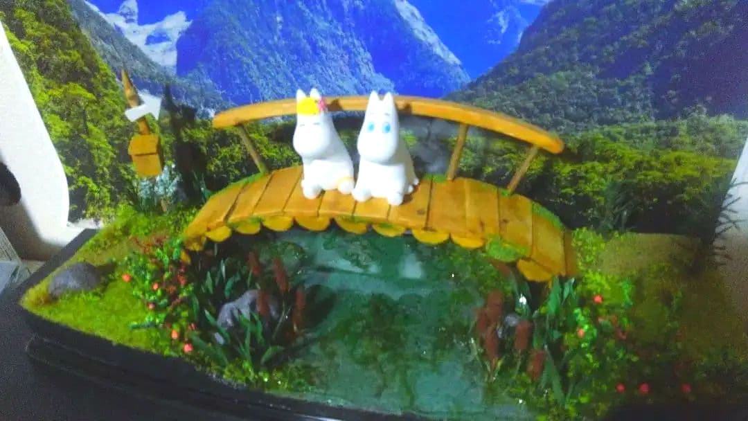 １7777円～値下げ❗ムーミン谷✨フィギュア展示用✨ジオラマ✨３５㎝✨限定１品❗