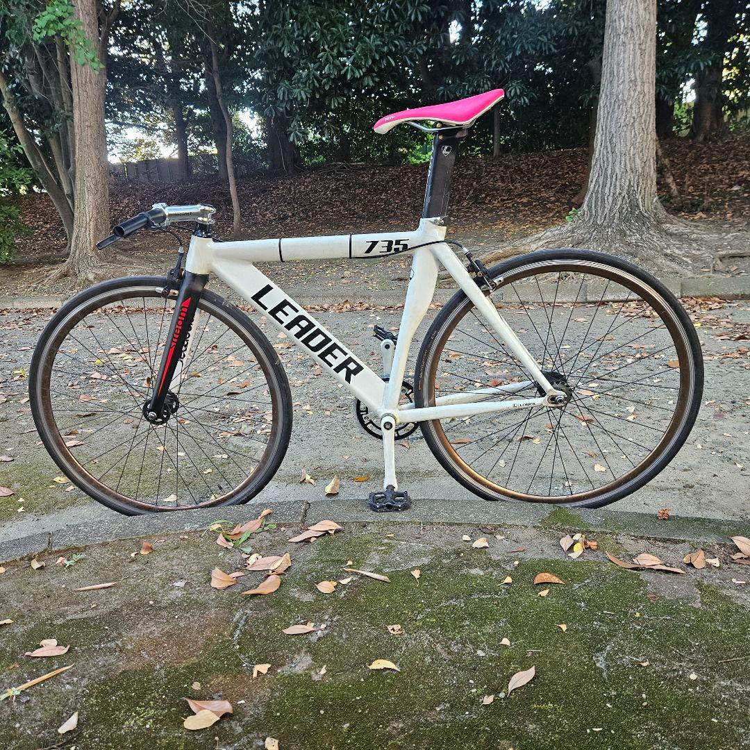 リーダーバイク　735　xs　カーボンフォーク新品　フリー　通勤　通学