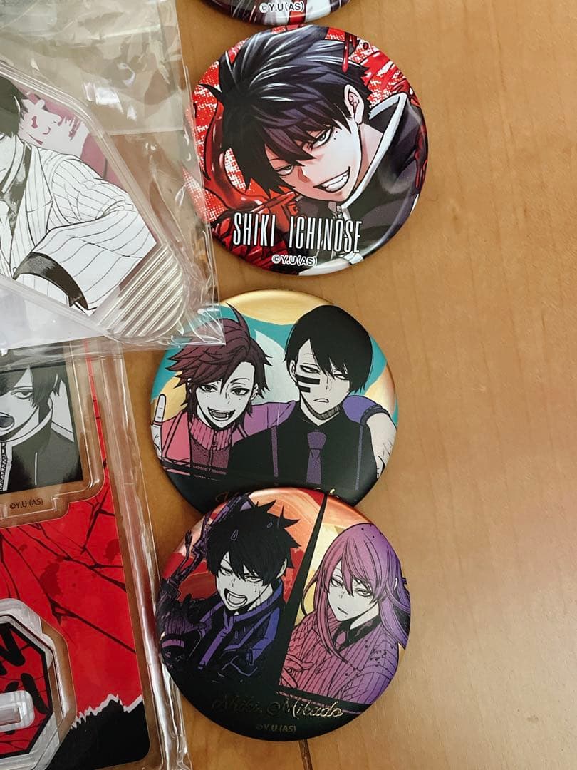 桃源暗鬼 グッズ アクリルキーホルダー缶バッジ 20個 一ノ瀬四季 無陀野無人