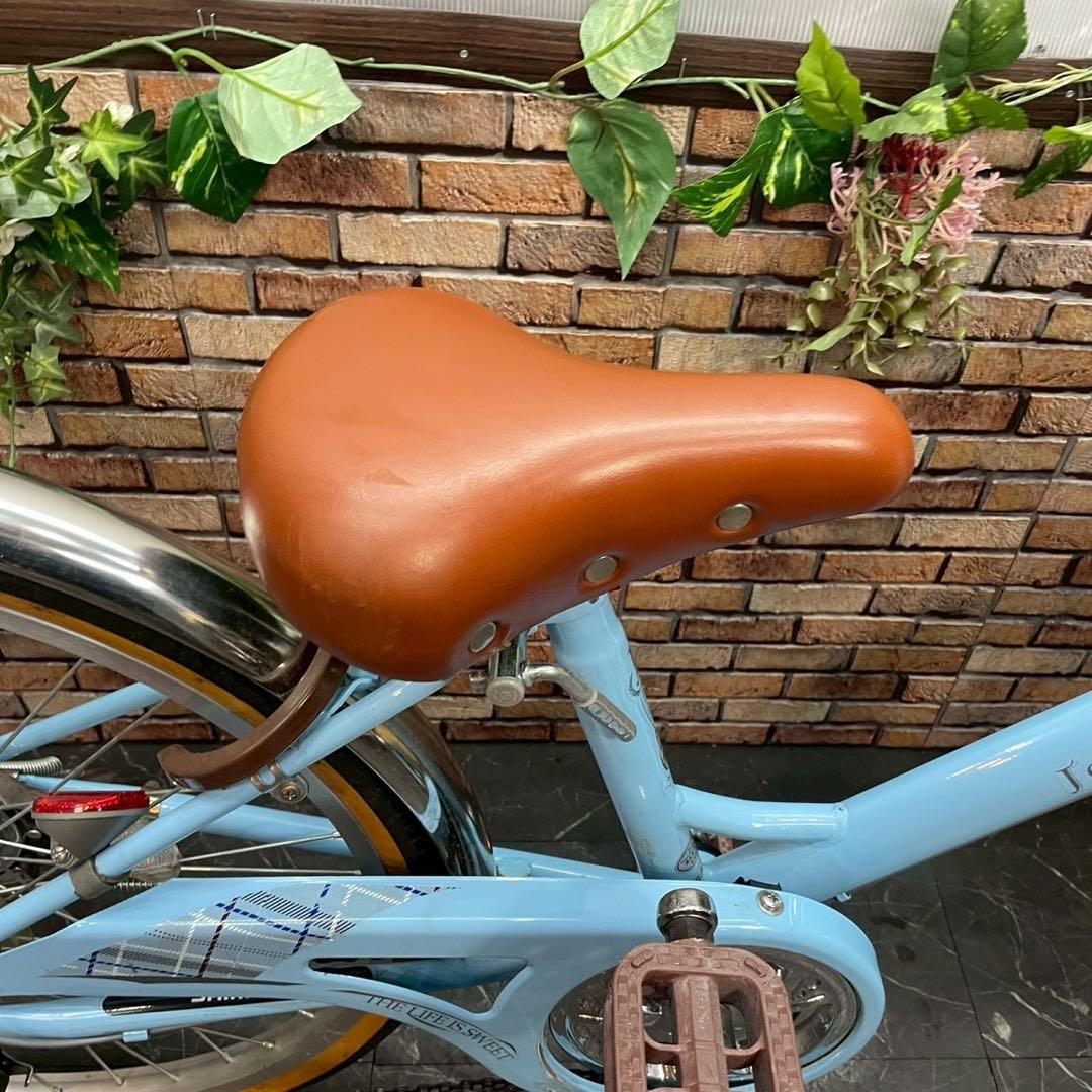 【109】子供用自転車 子供車 joyous 水色 22インチ 変速付き