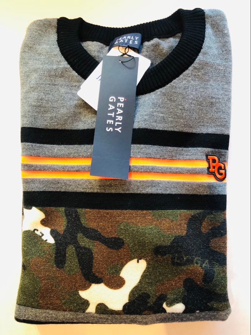 【新品未使用タグ付き】パーリーゲイツ　迷彩　トップス　サイズ6 XL