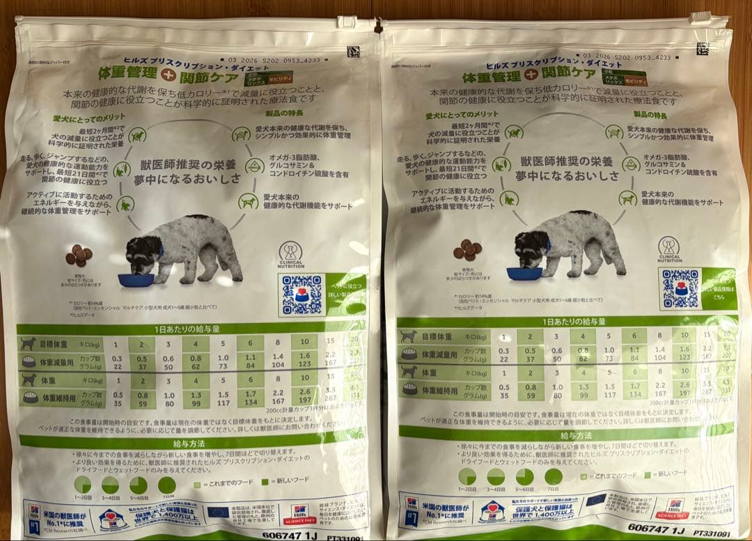 ヒルズ プリスクリプション・ダイエット 体重管理 犬用 3kg×2袋