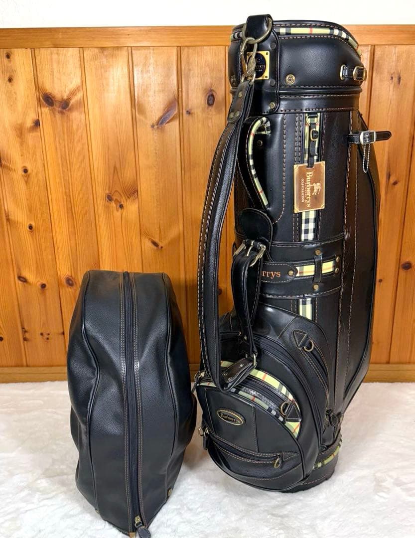 バーバリー キャディバッグ ノバチェック Burberry ゴルフ 黒