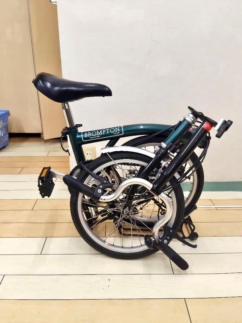 ブロンプトン・BROMPTON 折りたたみ自転車 グリーン