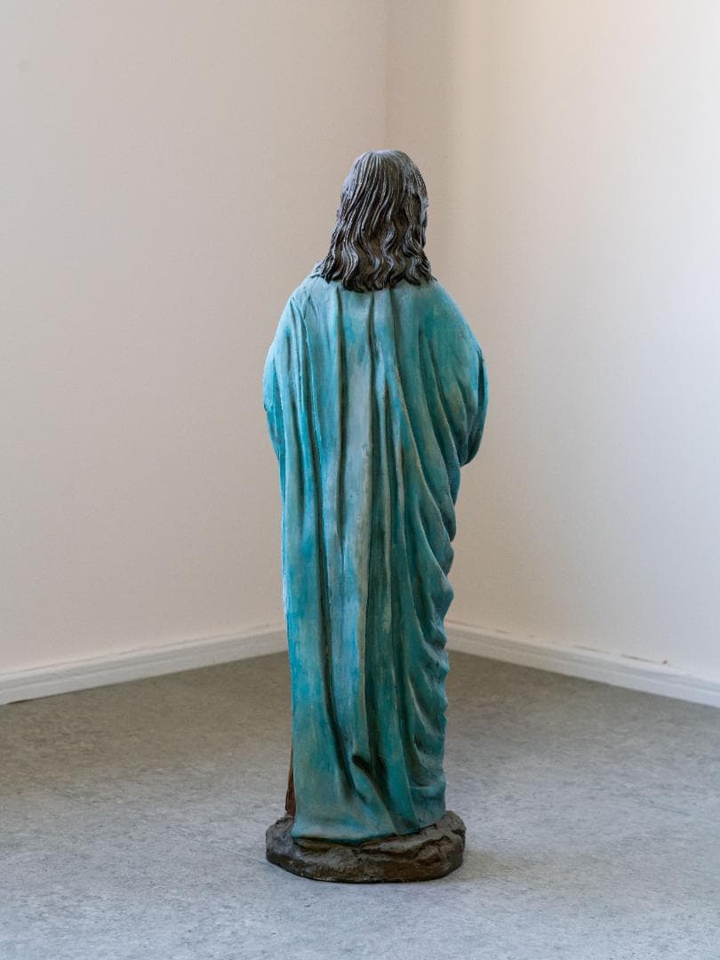 イエス・キリスト像 Jesus Statue アンティーク 木彫り彫刻