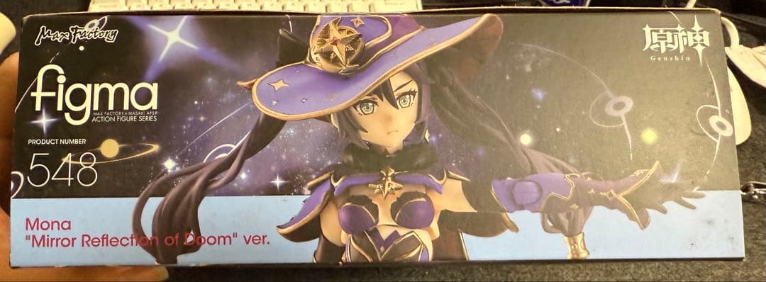 原神 モナ フィギュア figma 548 『表情替えパーツ-目閉じ笑顔』付き