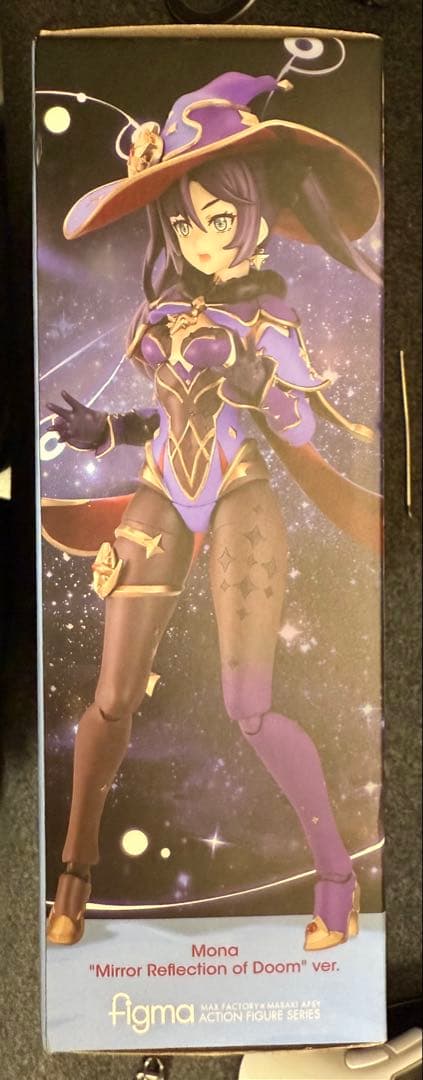 原神 モナ フィギュア figma 548 『表情替えパーツ-目閉じ笑顔』付き