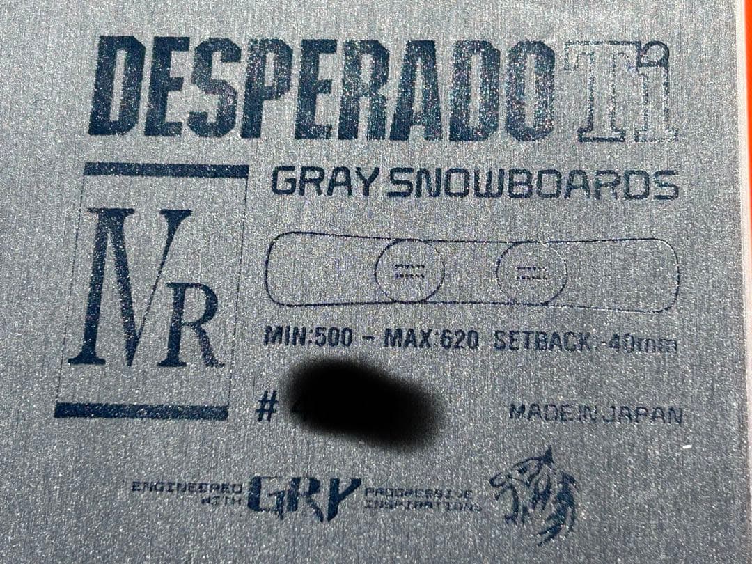 gray スノーボードDESPERADO Ti Type R Ⅳ 22-23