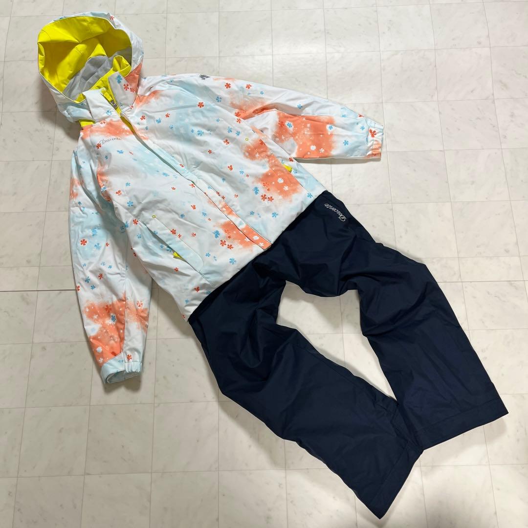 デサント スキーウエア 160 150 女の子ウエア ウエアセット スノーウェア