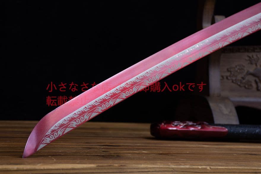 蒼鸞烈炎刺繍春刀-高性能マンガン鋼 武具　刀装具　日本刀　模造刀 居合刀