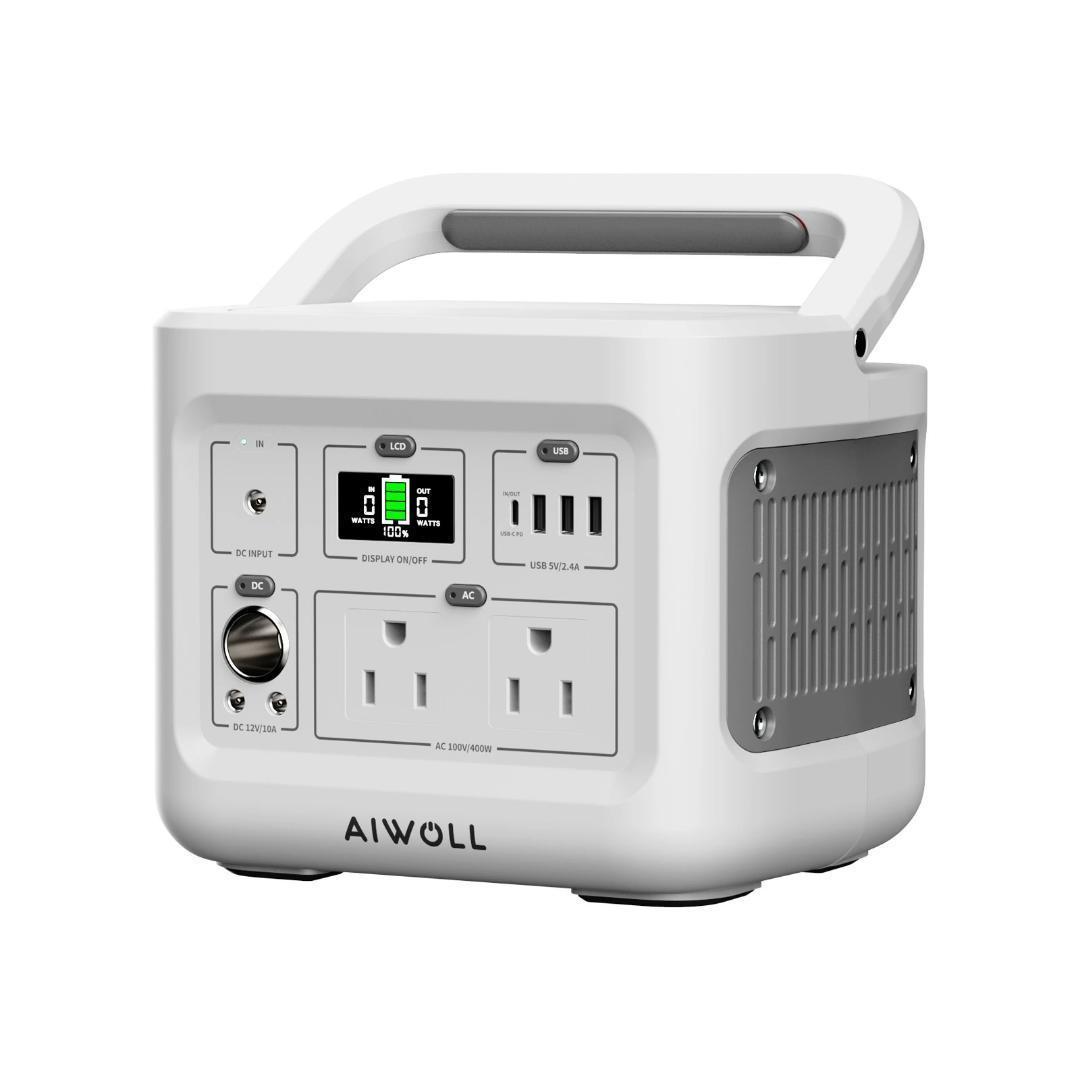 AIWOLLポータブル電源-355Wh/110938mAhリン酸鉄