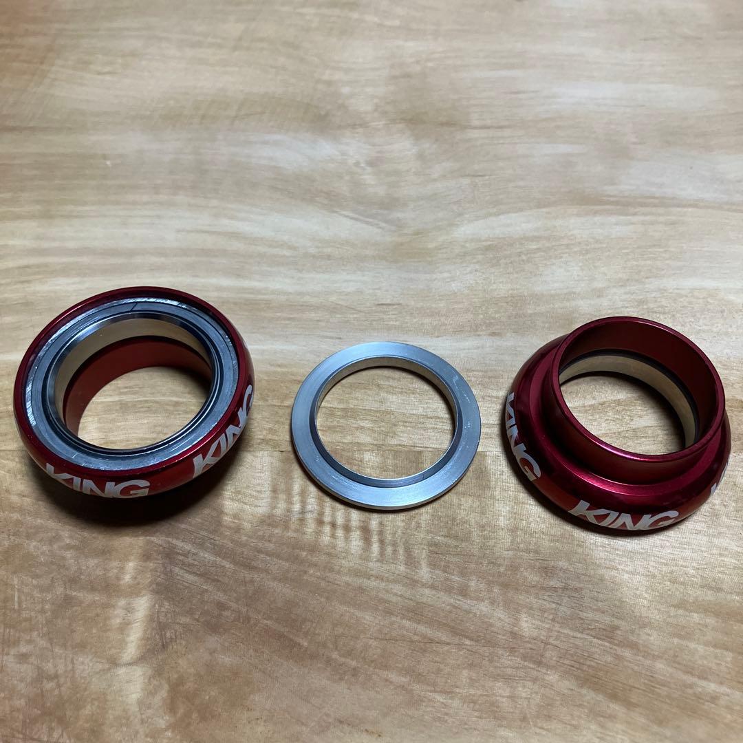 パーツ CHRIS KING Nothreadset 1 1/8 inch (Red)