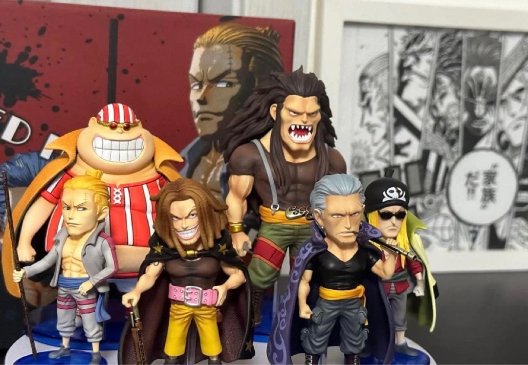 ワンピース 赤髪海賊団 シャンクス 10人セット フィギュア ガレージキット