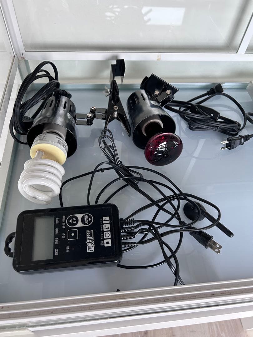 爬虫類飼育ケース　90×45×45 フトアゴ　REPTI WILD ホワイト