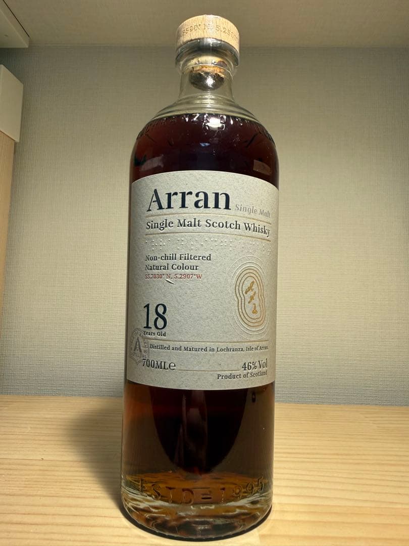 【新品未開封】Arran 18年 700ml 46% 箱無し