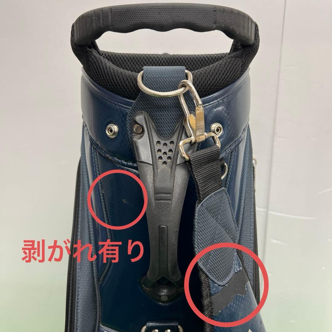 アディダス adidas ゴルフバッグ　8インチ　ブルー　メンズ　中古品