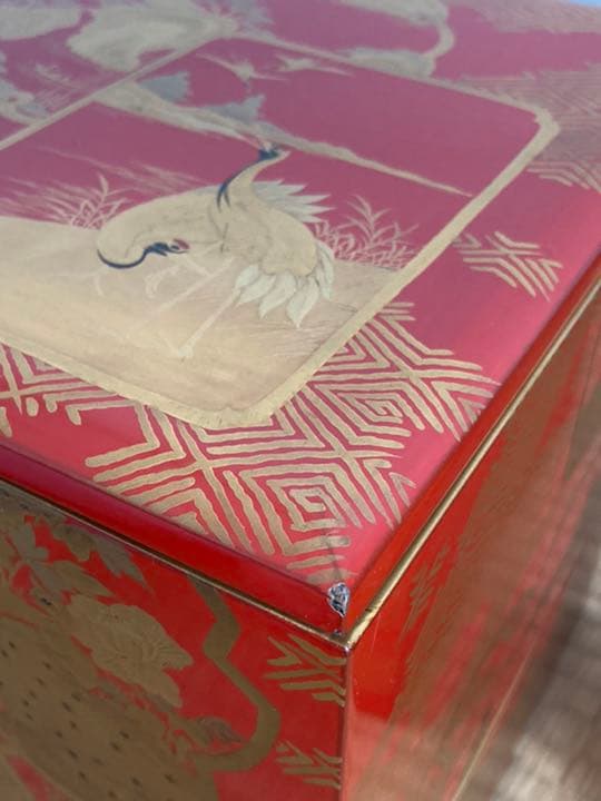 高級時代木製漆器　極上松蒔絵 五段重箱　蒔絵 超美品