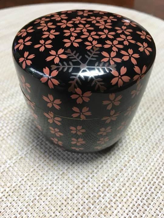棗(なつめ) 磨き蒔絵 雪月花 桐箱付き 新品未使用