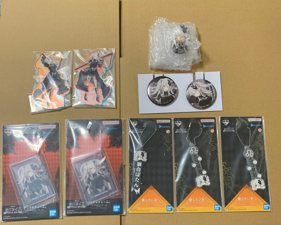 一番くじ　ホロライブ　獅白ぼたん　フィギュア　2体　おまけ9つ