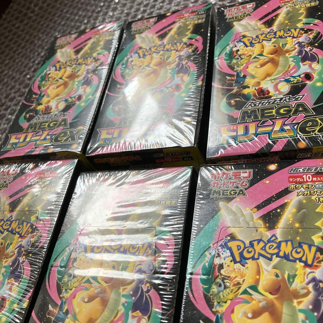 ポケモンカード　MEGAドリームex　シュリンク付　6BOX