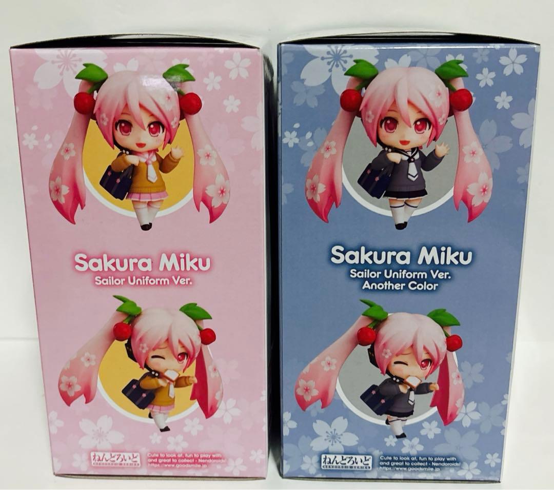 新品　グッドスマイルカンパニー ねんどろいど 初音ミク　桜ミク　2体セット