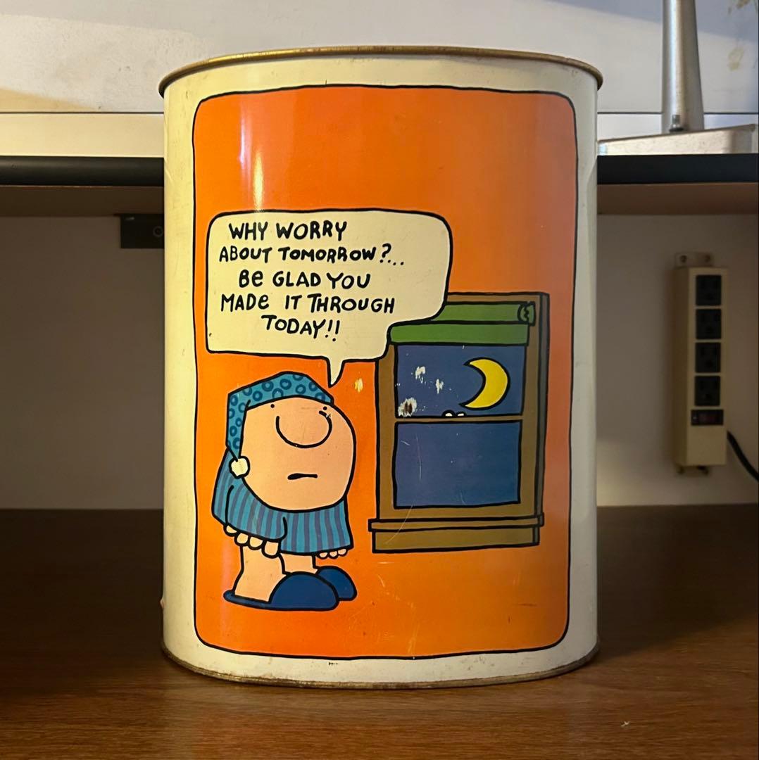 ブリキ製 ゴミ箱 CHEINCO製 ZIGGY Trash Can