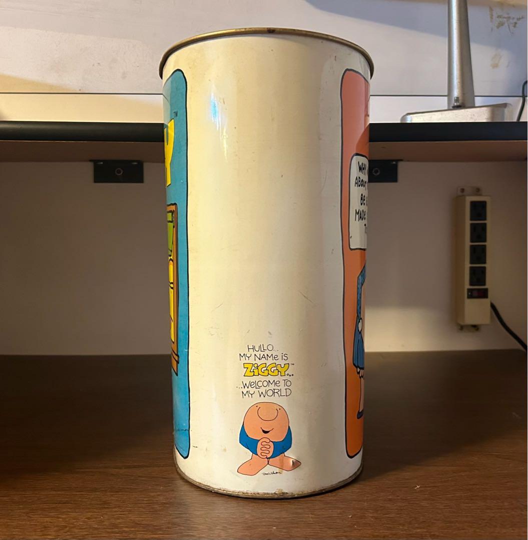ブリキ製 ゴミ箱 CHEINCO製 ZIGGY Trash Can