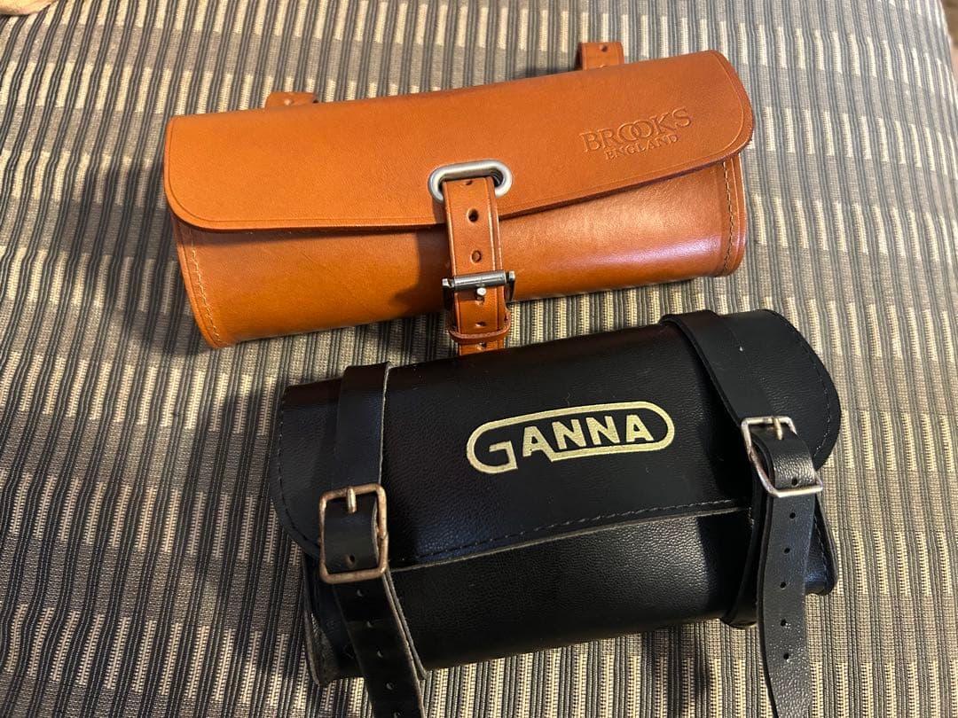 BROOKS GANNA サドルバッグセット　ツールバッグ　クロモリ