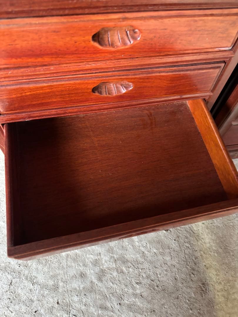 唐木 花梨 無垢材 唐木家具 薬棚 薬箪笥 小物入れ 小箪笥 アンティーク