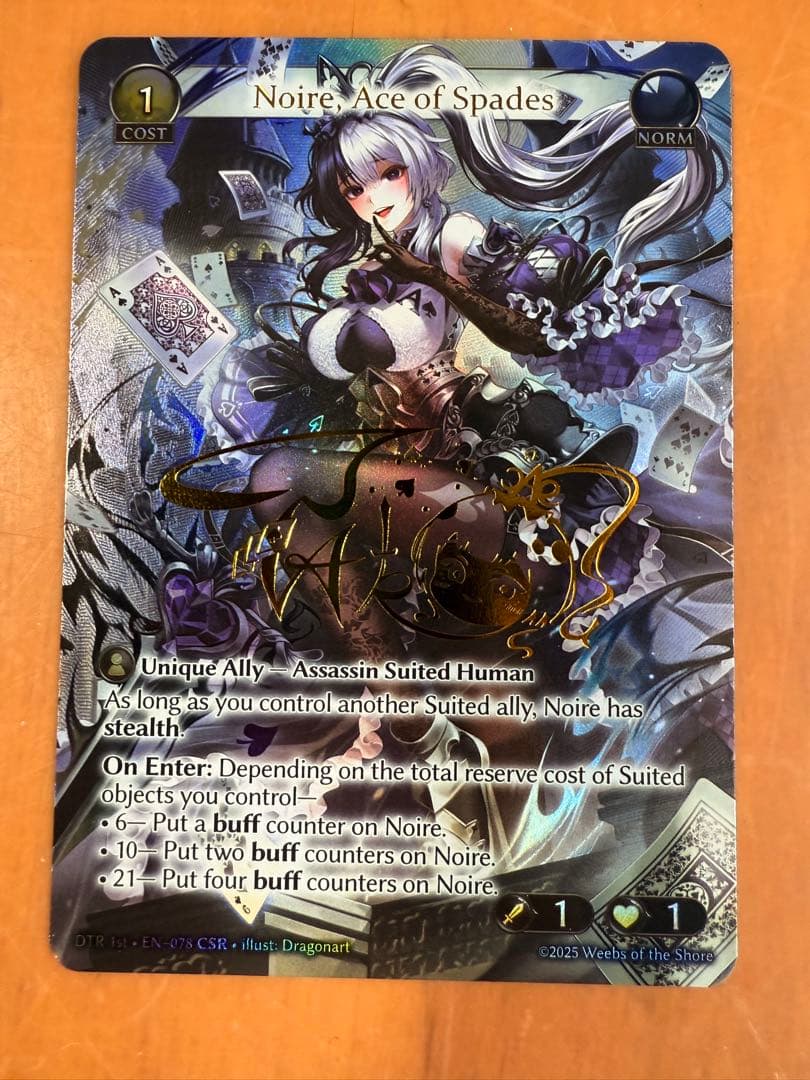 その他 Noire, Ace of Spades CSR Grand Archive