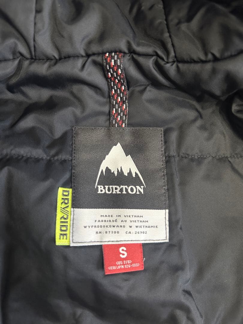 BURTON スノーボードウェア上下 キッズSサイズ130