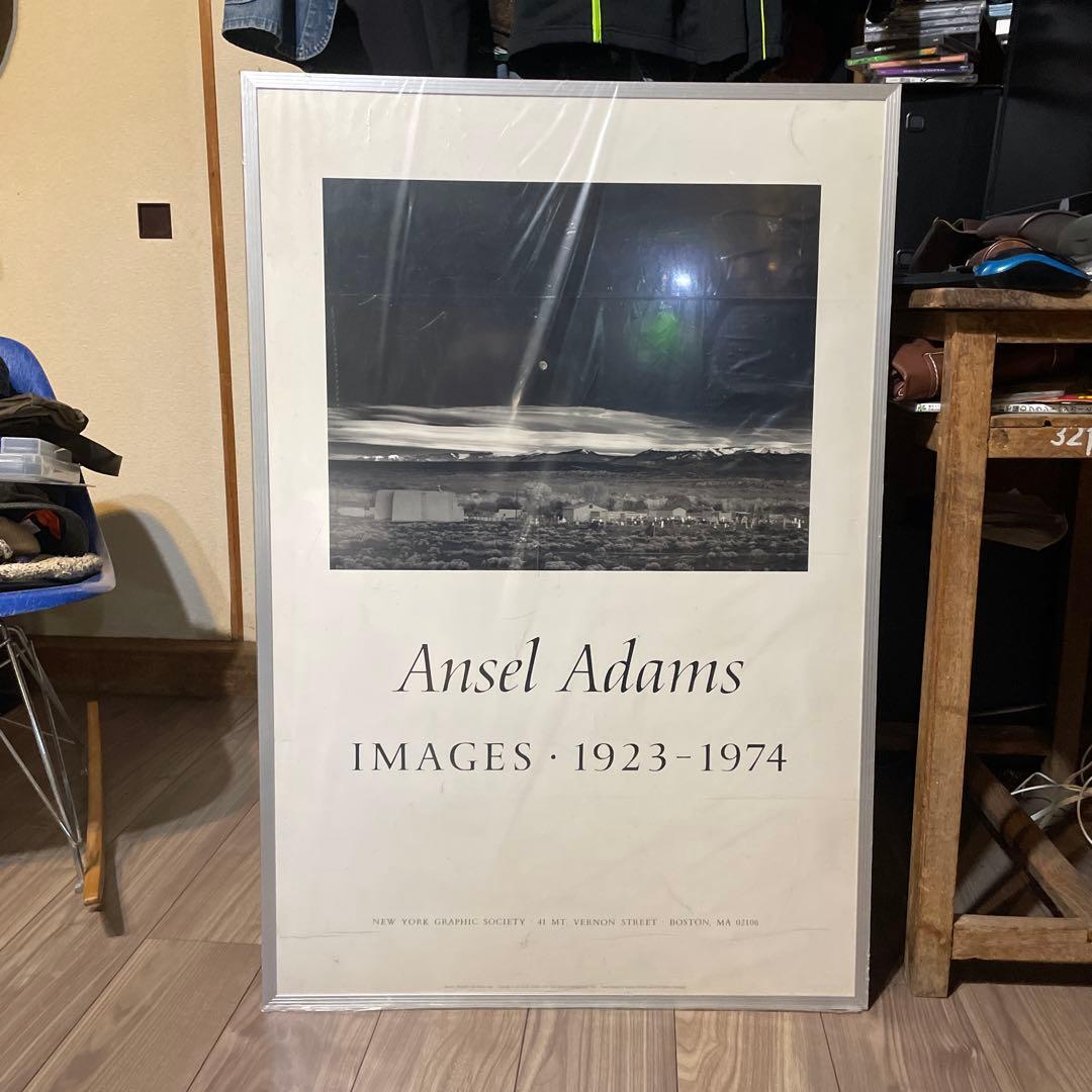 アンセル・アダムス　「月の出 、ニューメキシコ州ヘルナンデス」ビンテージポスター