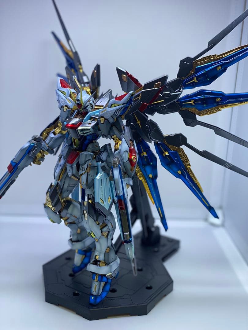 MGEXサイズ1/100ストライクフリーダム塗装完成品+ミッドナイトコーティング