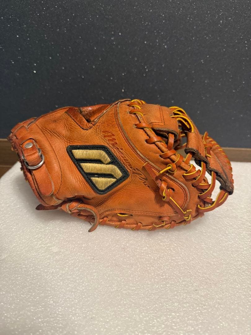 希少 ミズノプロ K-KULB限定 ビックM 硬式 キャッチャーミット 全紐交換