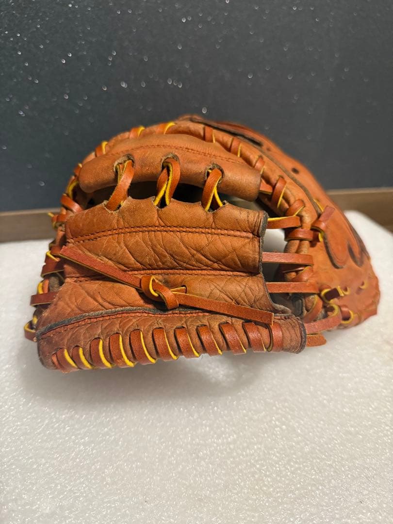 希少 ミズノプロ K-KULB限定 ビックM 硬式 キャッチャーミット 全紐交換