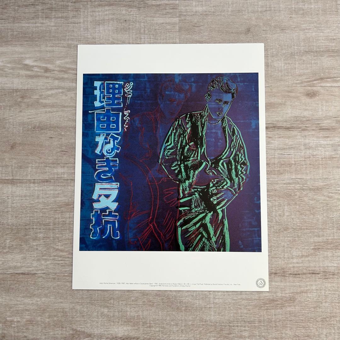 【アンディ・ウォーホル美術財団スタンプつき】『理由なき反抗』 シルクスクリーン